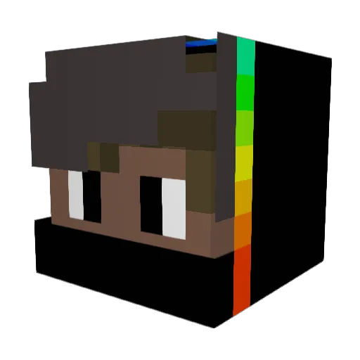 pelepeleple Minecraft avatar head, 3D render