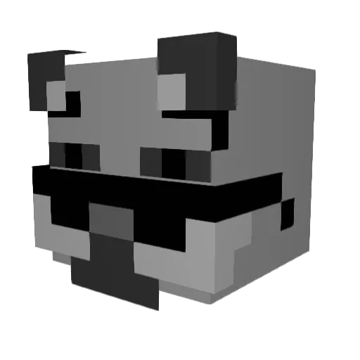 pelfoxy Minecraft avatar head, 3D render