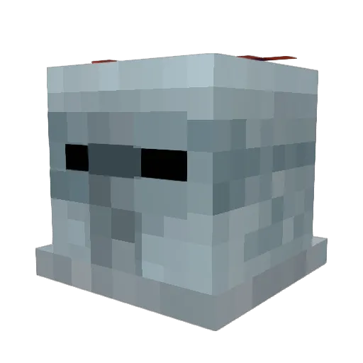 pelleric Minecraft avatar head, 3D render