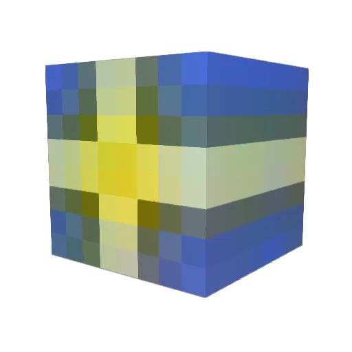 pelleswe Minecraft avatar head, 3D render
