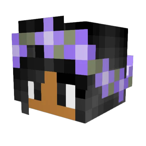 pelushanti Minecraft avatar head, 3D render