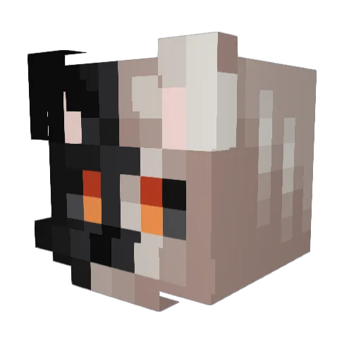 pelvin Minecraft avatar head, 3D render