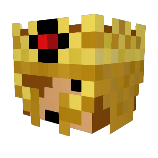 pelx Minecraft avatar head, 3D render