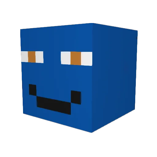 pemipeib Minecraft avatar head, 3D render