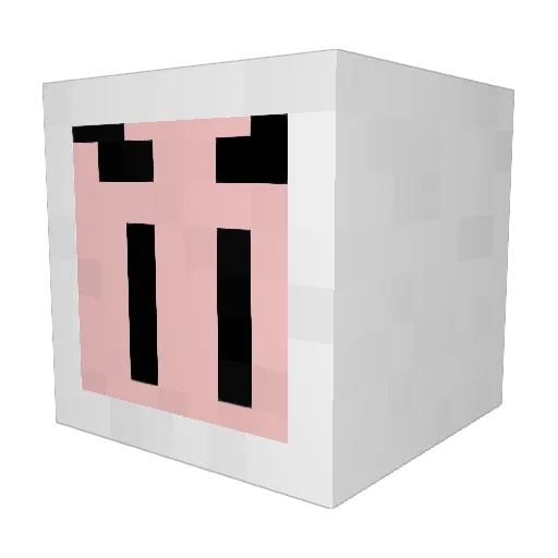 pen1910 Minecraft avatar head, 3D render