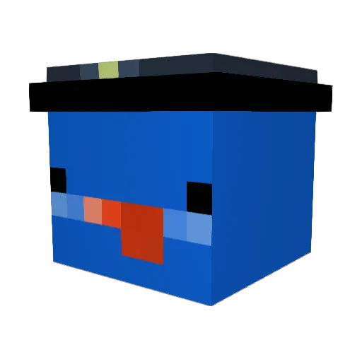 pen23789 Minecraft avatar head, 3D render