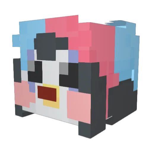 pen_guin0501 Minecraft avatar head, 3D render