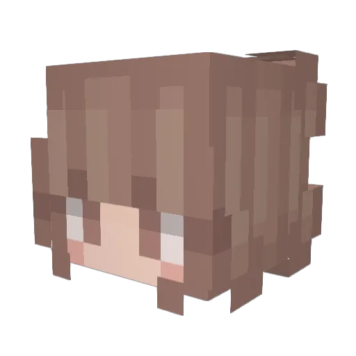 penalark Minecraft avatar head, 3D render