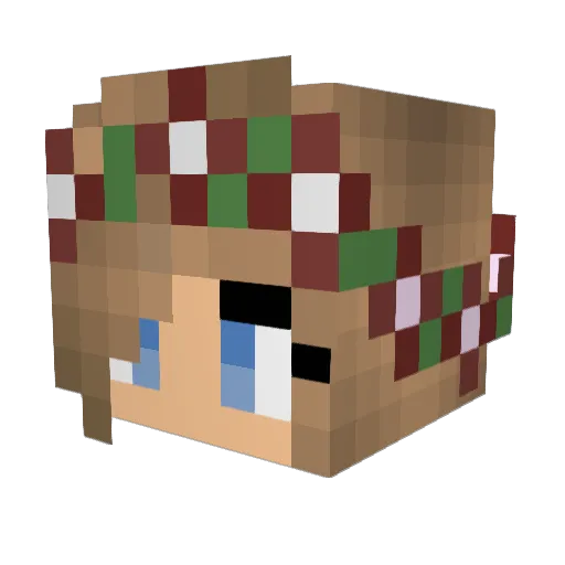 penandthinker Minecraft avatar head, 3D render