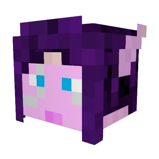 pendulumdice Minecraft avatar head, 3D render
