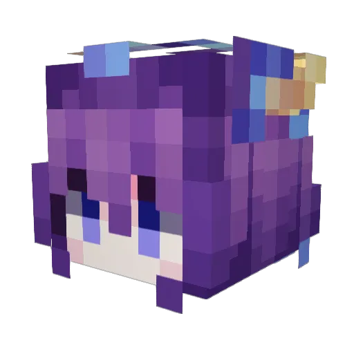 penglai1109ming Minecraft avatar head, 3D render