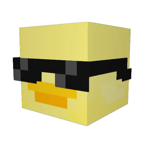 pengshao1 Minecraft avatar head, 3D render