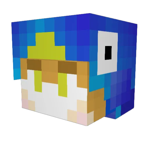 penguin0913 Minecraft avatar head, 3D render