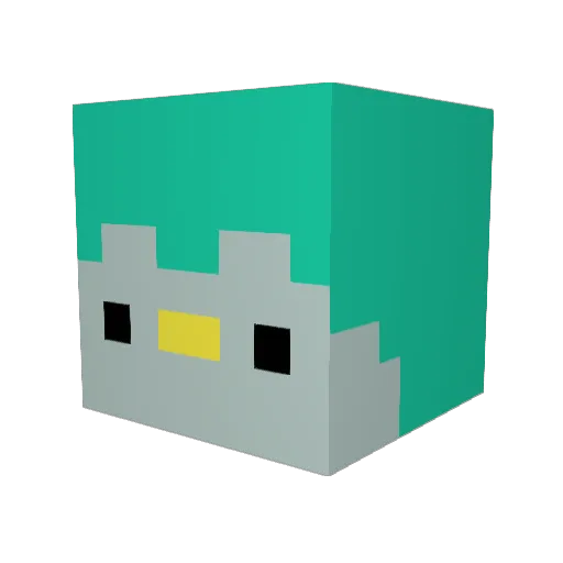penguin713804 Minecraft avatar head, 3D render