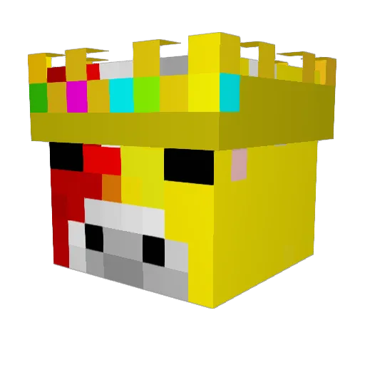 penguin_142 Minecraft avatar head, 3D render