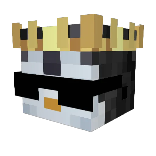 penguin_GUY333 Minecraft avatar head, 3D render
