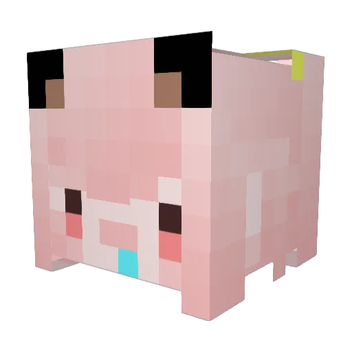 penguin_TT Minecraft avatar head, 3D render