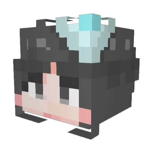 penguin__c Minecraft avatar head, 3D render
