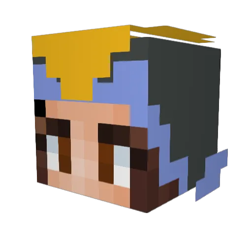 penguingirl1050 Minecraft avatar head, 3D render