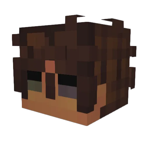penguinkaito Minecraft avatar head, 3D render