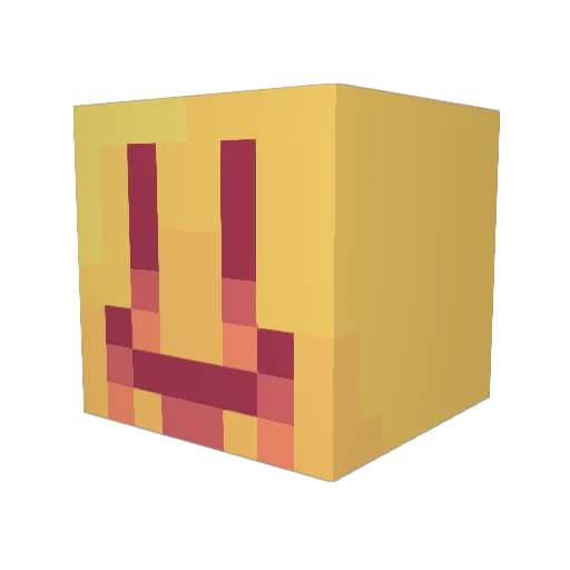 penico Minecraft avatar head, 3D render