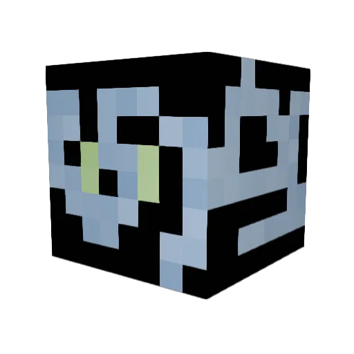 peniople Minecraft avatar head, 3D render