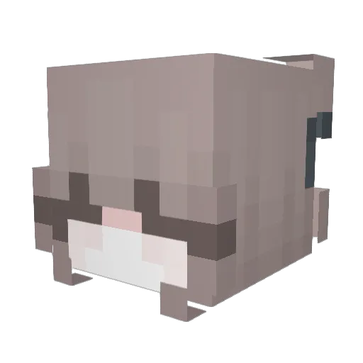 penjara Minecraft avatar head, 3D render
