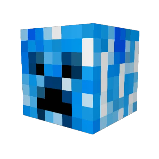 penjj Minecraft avatar head, 3D render