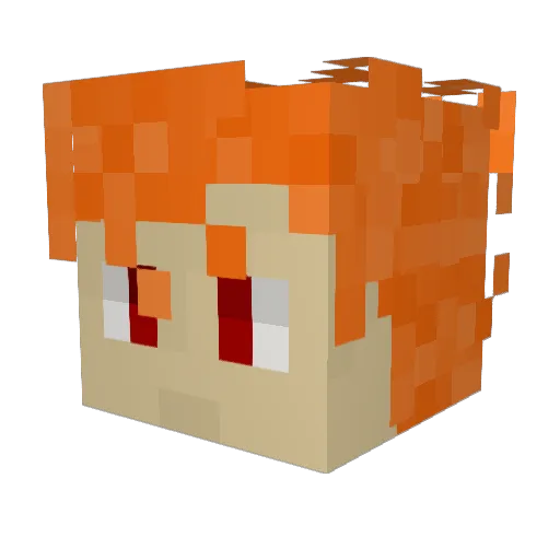 penk_ab Minecraft avatar head, 3D render