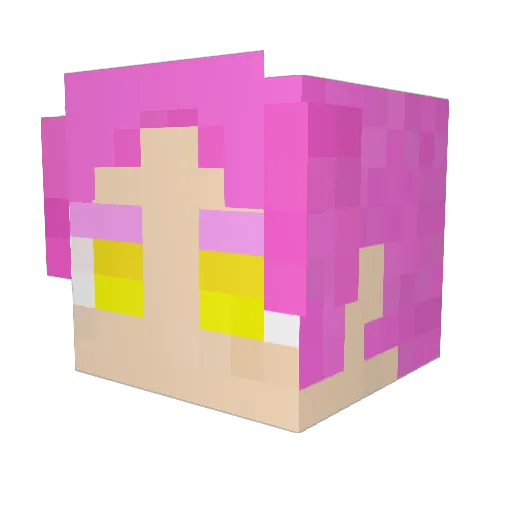 penko_pen Minecraft avatar head, 3D render