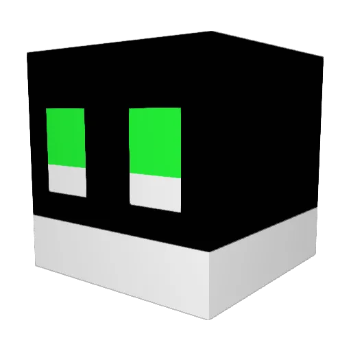 penn66 Minecraft avatar head, 3D render