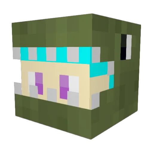 penne917 Minecraft avatar head, 3D render