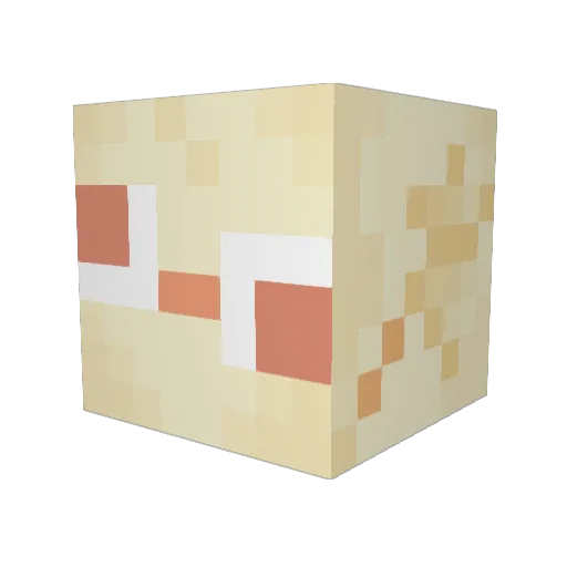 peno1634 Minecraft avatar head, 3D render