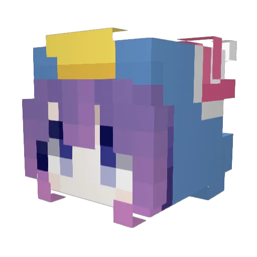 penpenMk2 Minecraft avatar head, 3D render