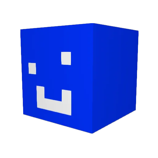 penqhaha Minecraft avatar head, 3D render