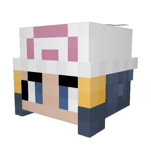 pentakilldyl Minecraft avatar head, 3D render
