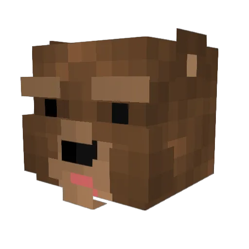 pentapengu Minecraft avatar head, 3D render