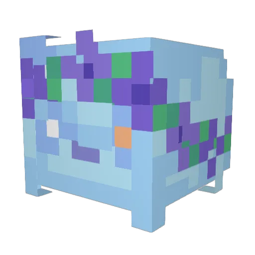penthesecond Minecraft avatar head, 3D render