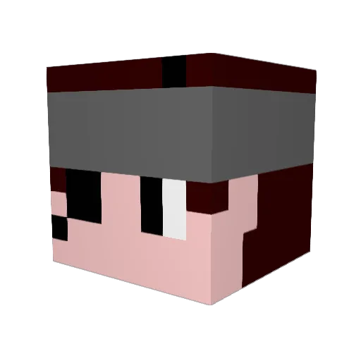 penzen Minecraft avatar head, 3D render