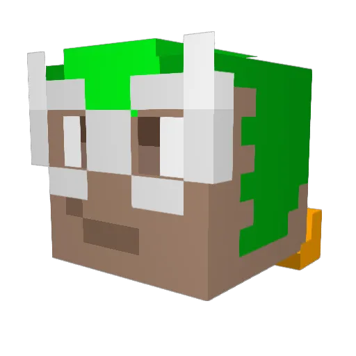 pepeba17 Minecraft avatar head, 3D render
