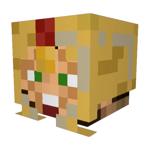 pepelotas2001 Minecraft avatar head, 3D render