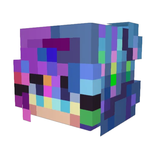 pepelowski Minecraft avatar head, 3D render