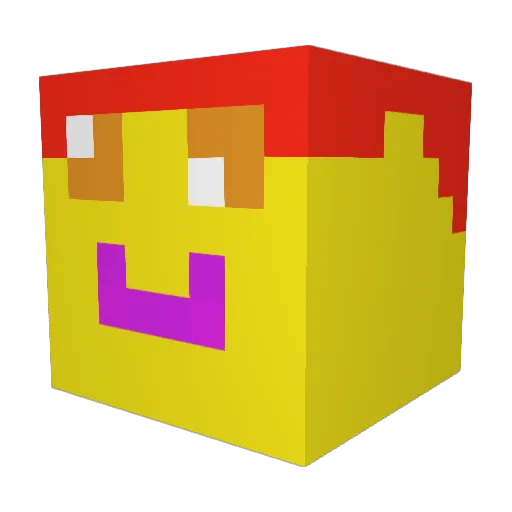 pepem69420 Minecraft avatar head, 3D render