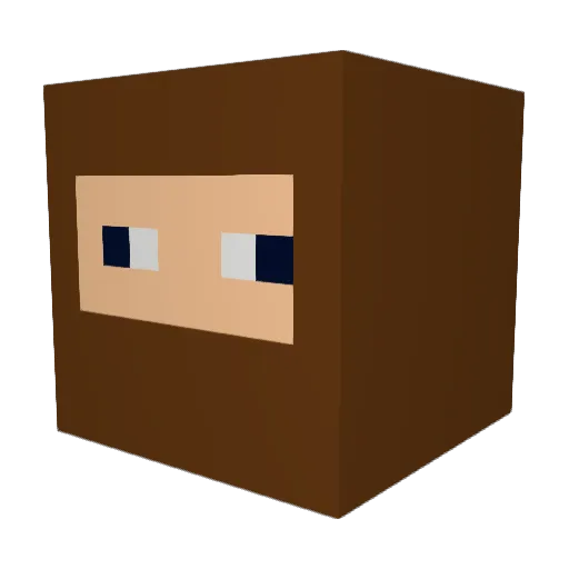 pepenzis Minecraft avatar head, 3D render