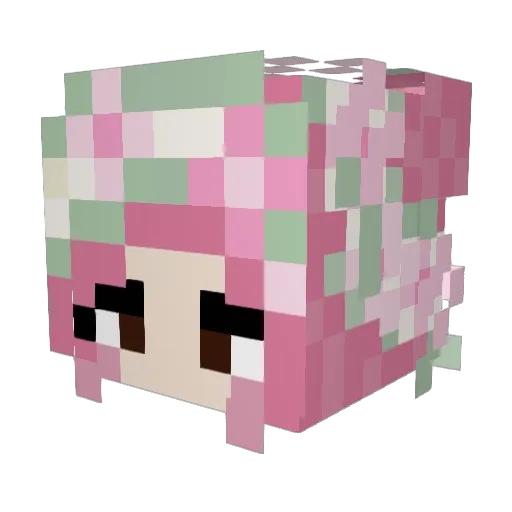 pepepe777 Minecraft avatar head, 3D render