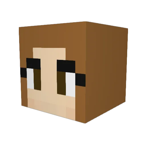 pepepollo123 Minecraft avatar head, 3D render