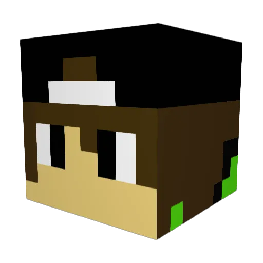 pepin105 Minecraft avatar head, 3D render