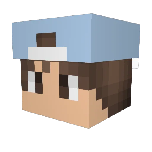 pepinuel Minecraft avatar head, 3D render