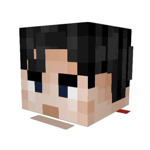 pepito_4 Minecraft avatar head, 3D render