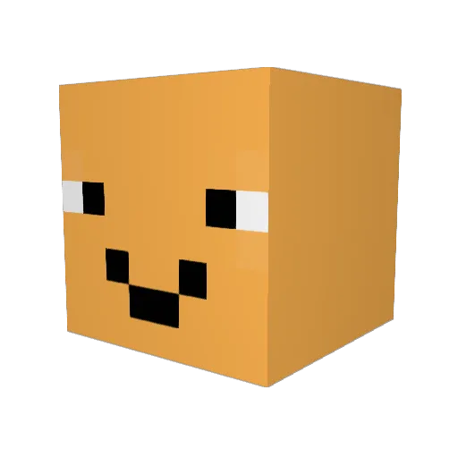 pepo47 Minecraft avatar head, 3D render